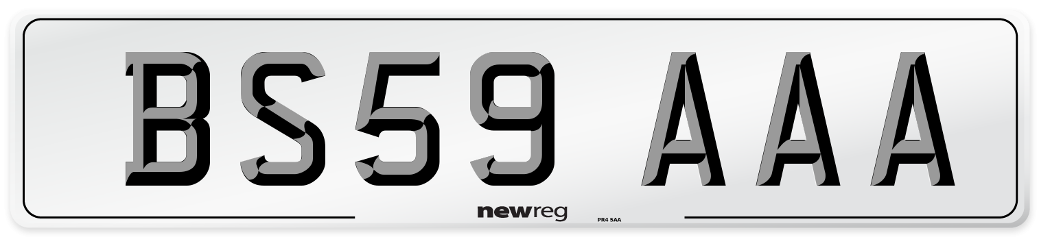 BS59 AAA Number Plate from New Reg